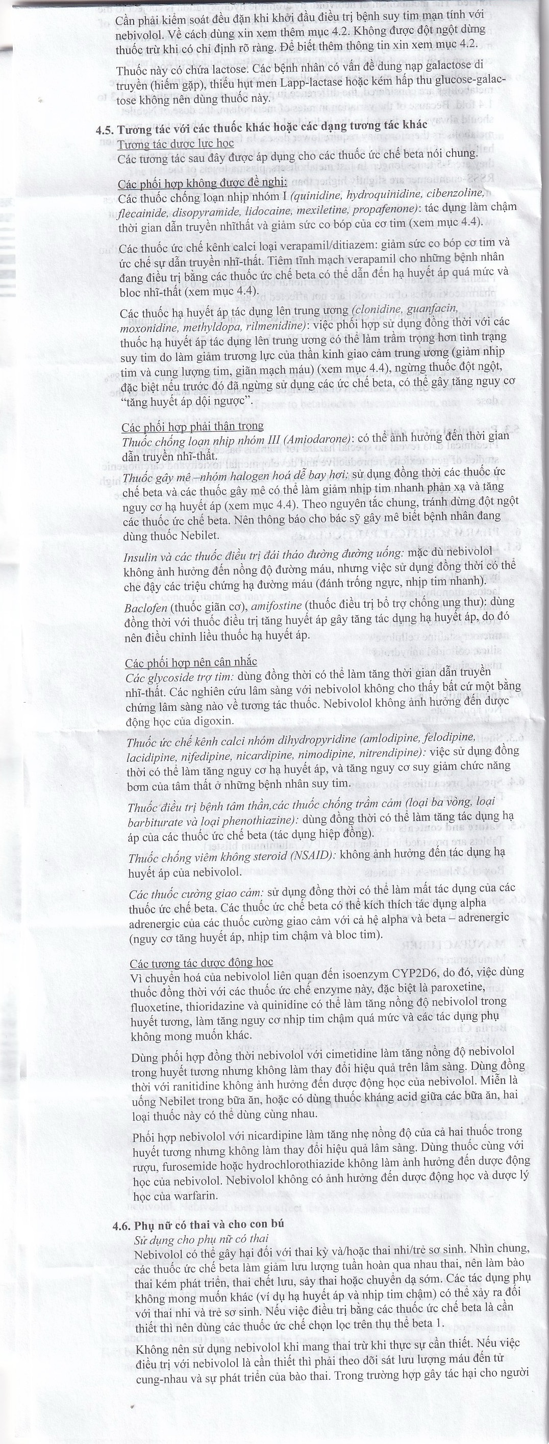 Thuốc Nebilet Nebivolol 5mg Menarini điều trị tăng huyết áp và suy tim mạn tính (2 vỉ x 14 viên)