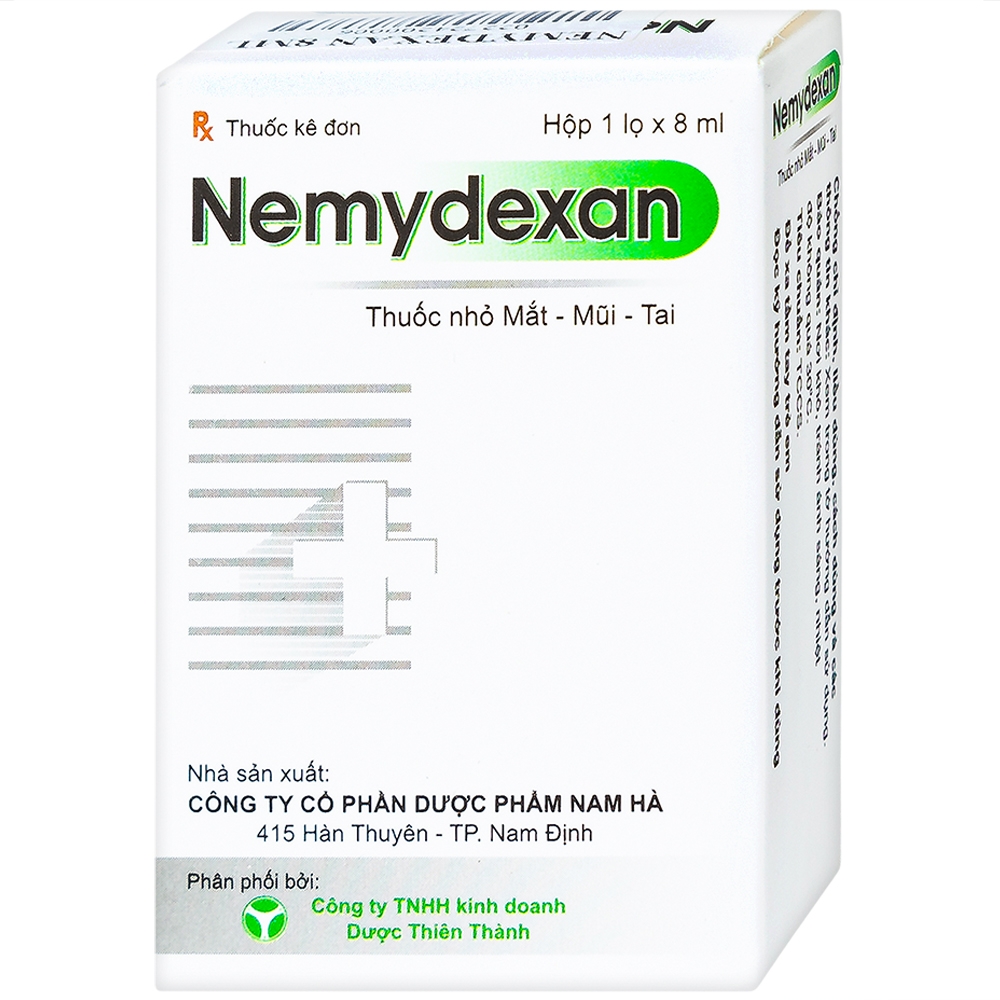 Thuốc nhỏ mắt mũi tai Nemydexan Nam Hà điều trị viêm kết mạc, viêm mũi, viêm tai ngoài (8ml)