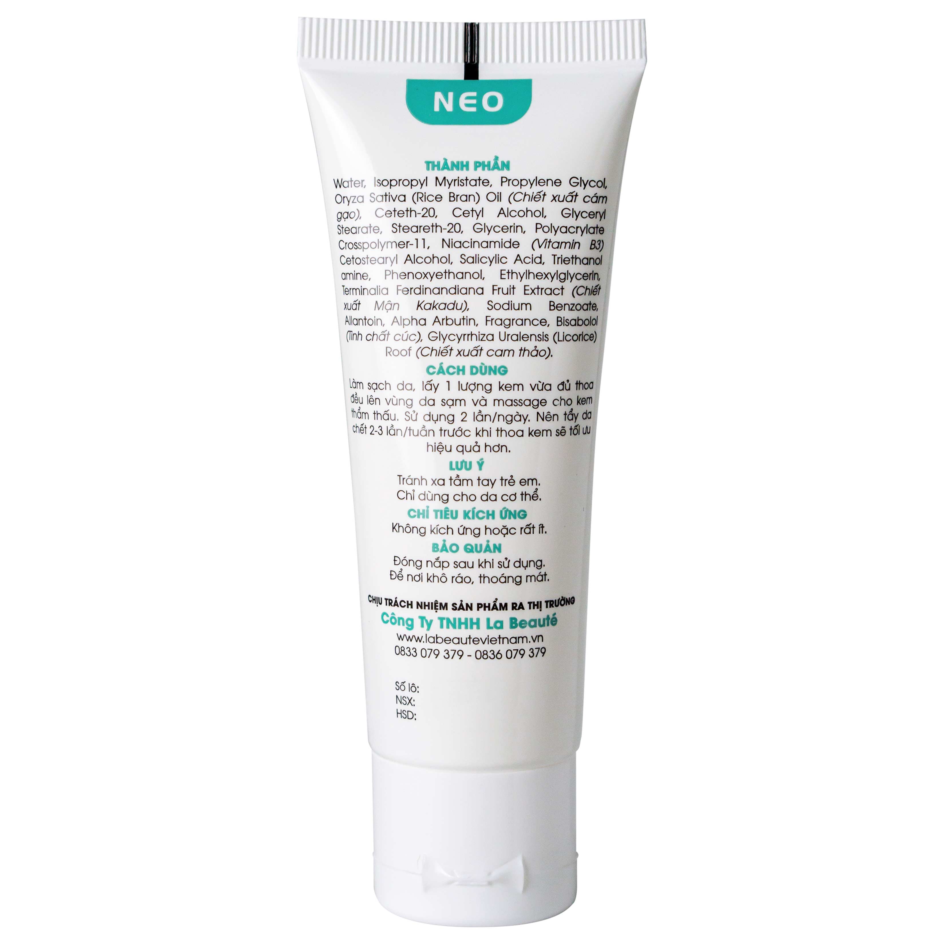 Kem giảm thâm Hebe Effective Whitening Cream La Beaute hỗ trợ giảm thâm vùng nách, vùng kín (35g)