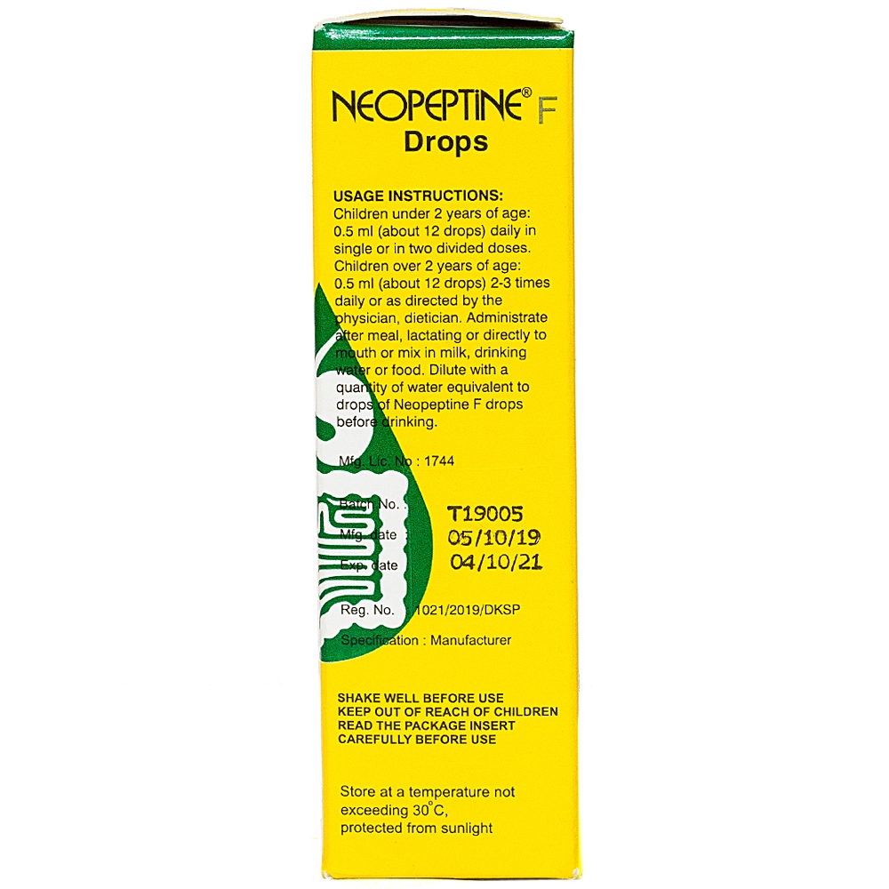 Hỗ trợ tăng cường tiêu hóa Neopeptine F Drops Raptakos (15ml)