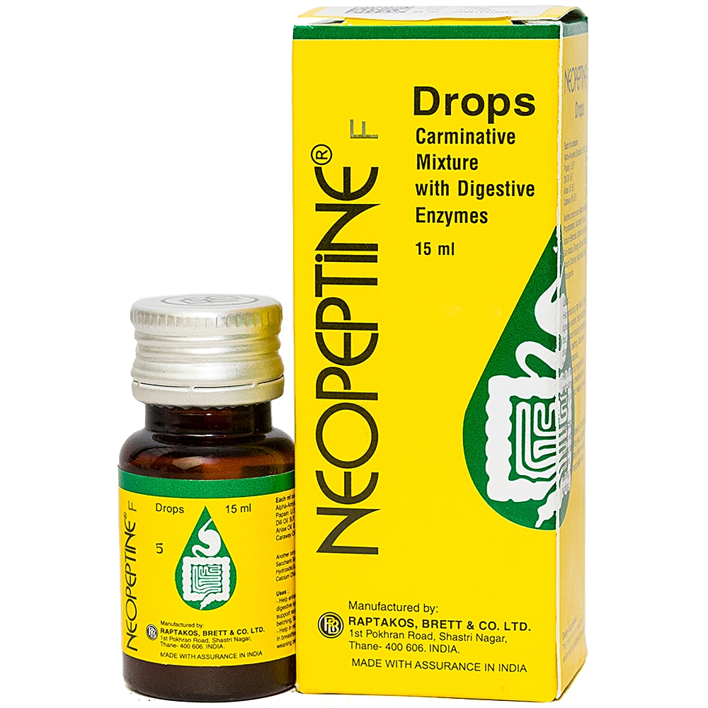 Hỗ trợ tăng cường tiêu hóa Neopeptine F Drops Raptakos (15ml)