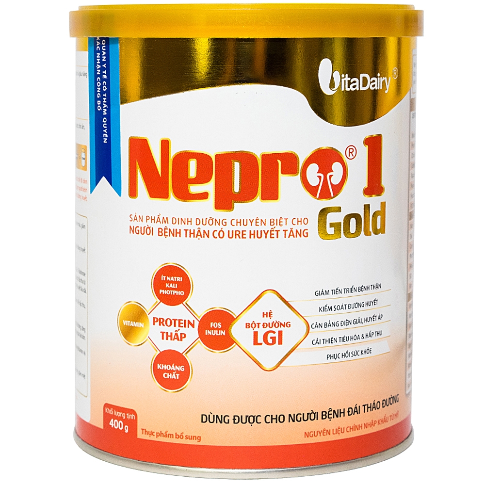 Sữa hỗ trợ thận có ure Nepro 1 Gold (400g)