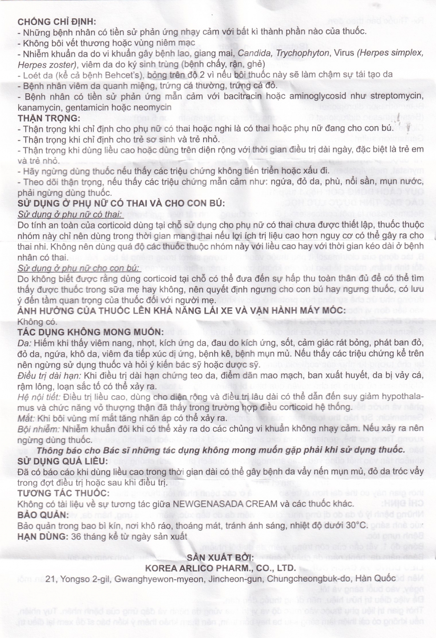 Kem bôi da NewgenAsada Arlico điều trị chàm, viêm da do tiếp xúc, dị ứng (10g)