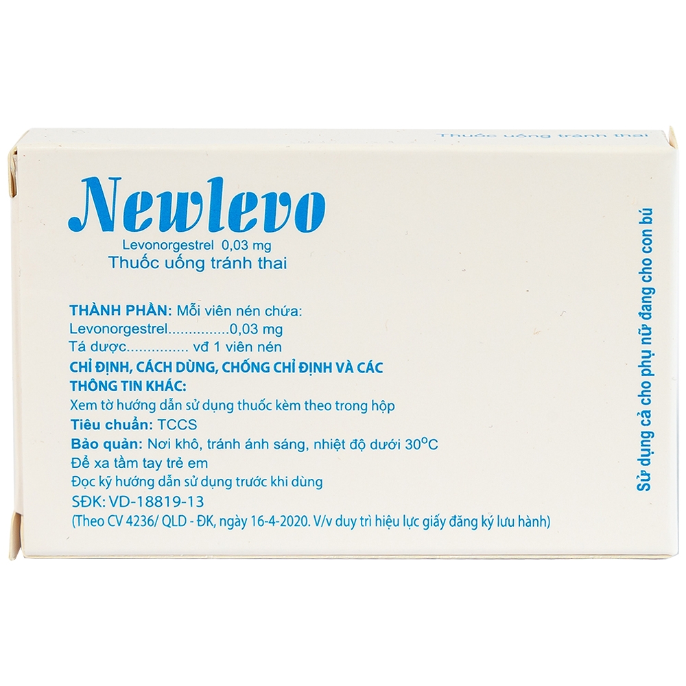 Thuốc tránh thai hằng ngày Newlevo Babiophar (1 vỉ x 28 viên)