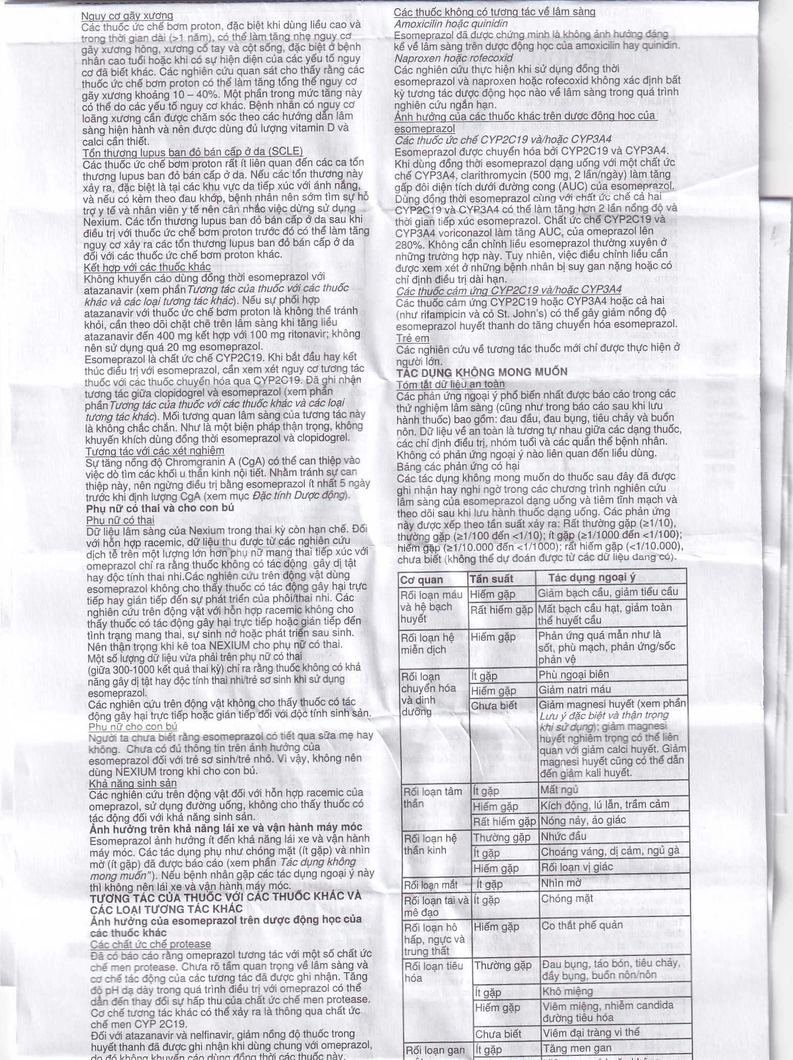 Bột pha tiêm Nexium 40mg AstraZeneca điều trị kháng tiết dịch vị, trào ngược dạ dày - thực quản (1 lọ)