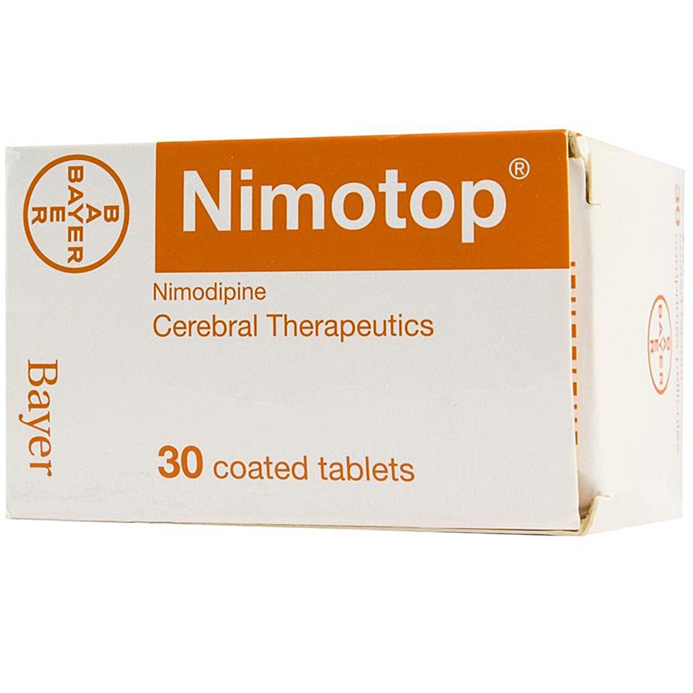 Viên nén Nimotop Bayer phòng và điều trị thiếu máu cục bộ (3 vỉ x 10 viên)