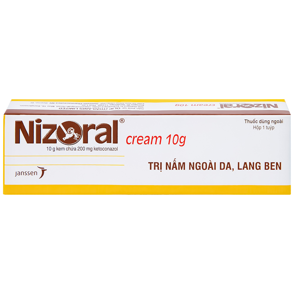 Kem bôi da Nizoral Cream Janssen điều trị nấm ngoài da, lang ben (10g)