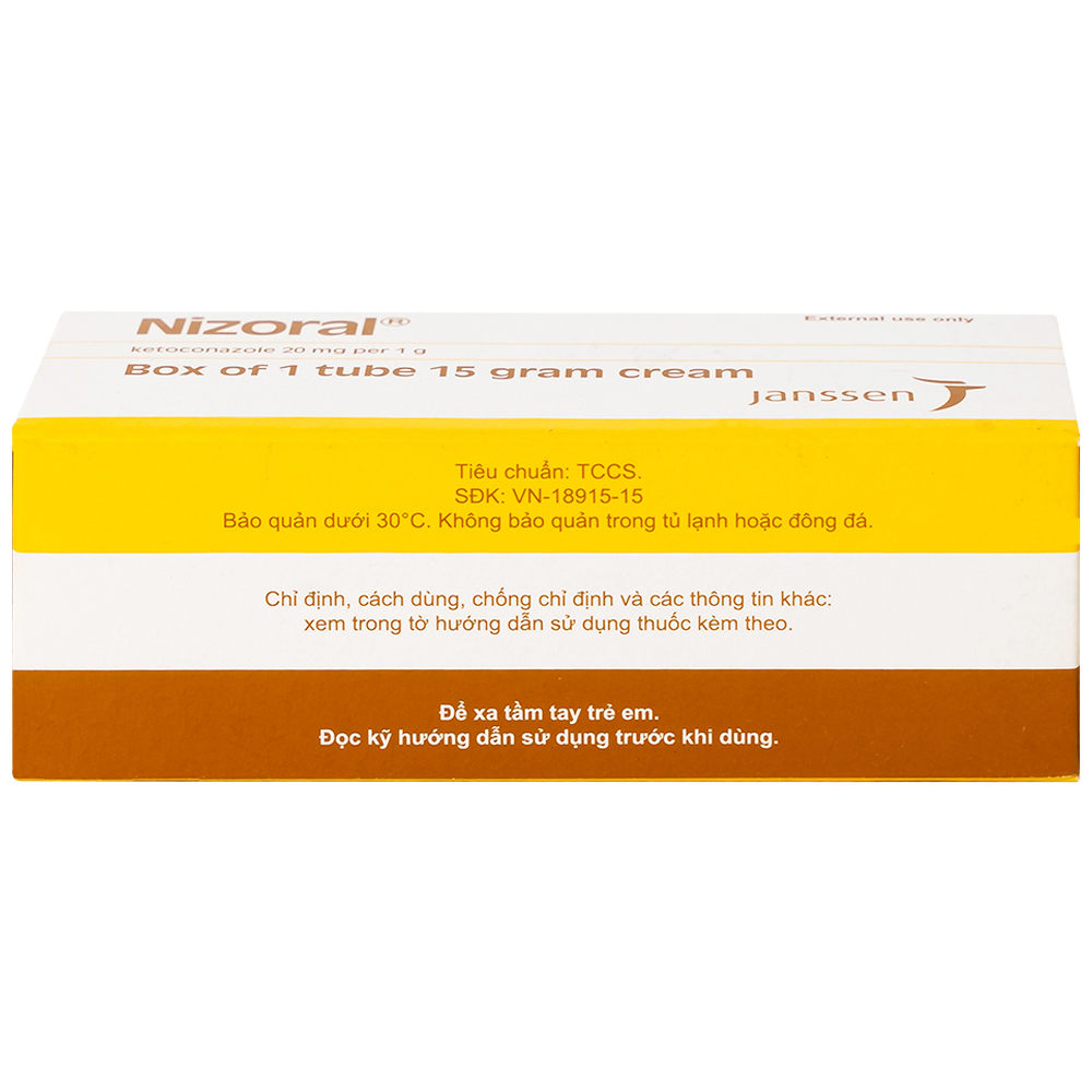 Kem Nizoral Jassen 20mg/g điều trị nhiễm nấm ngoài da (15g) 