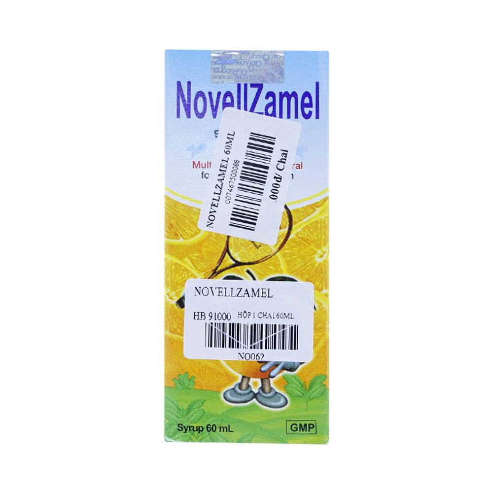 Siro NovellZamel bổ sung vitamin, khoáng chất cho trẻ em (60ml)