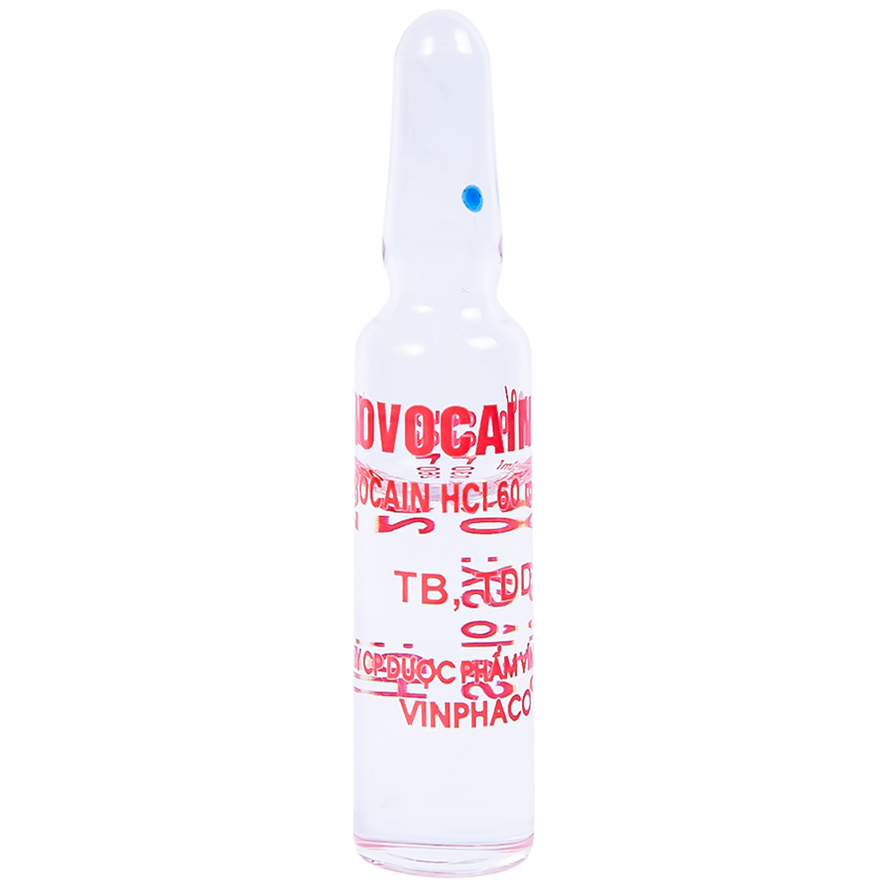 Dung dịch tiêm Novocain 3% Vinphaco gây tê tiêm thấm, gây tê vùng, gây tê tủy sống (100 ống x 2ml) 