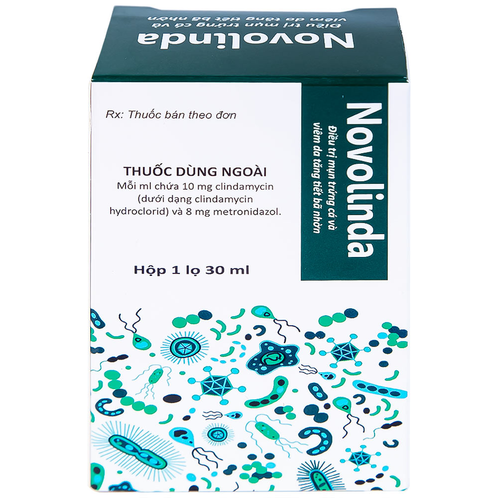 Dung dịch Novolinda CPC1 Hà Nội điều trị bệnh trứng cá, viêm nang lông (30ml)