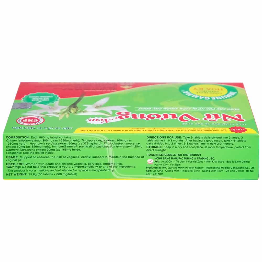 Viên giảm viêm âm đạo Nữ Vương New Vinh Gia (3 vỉ x 10 viên)