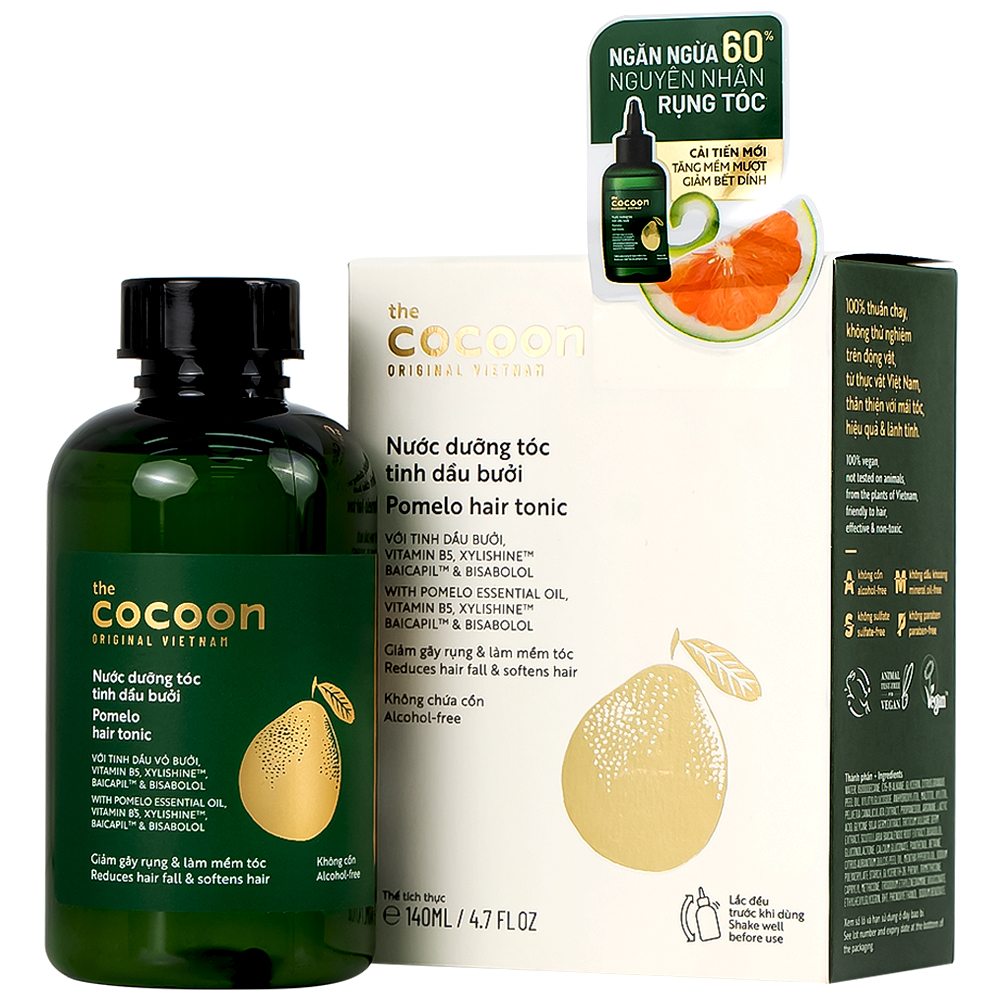 Tinh dầu bưởi dưỡng, ngăn rụng tóc Cocoon phiên bản nâng cấp 140ml