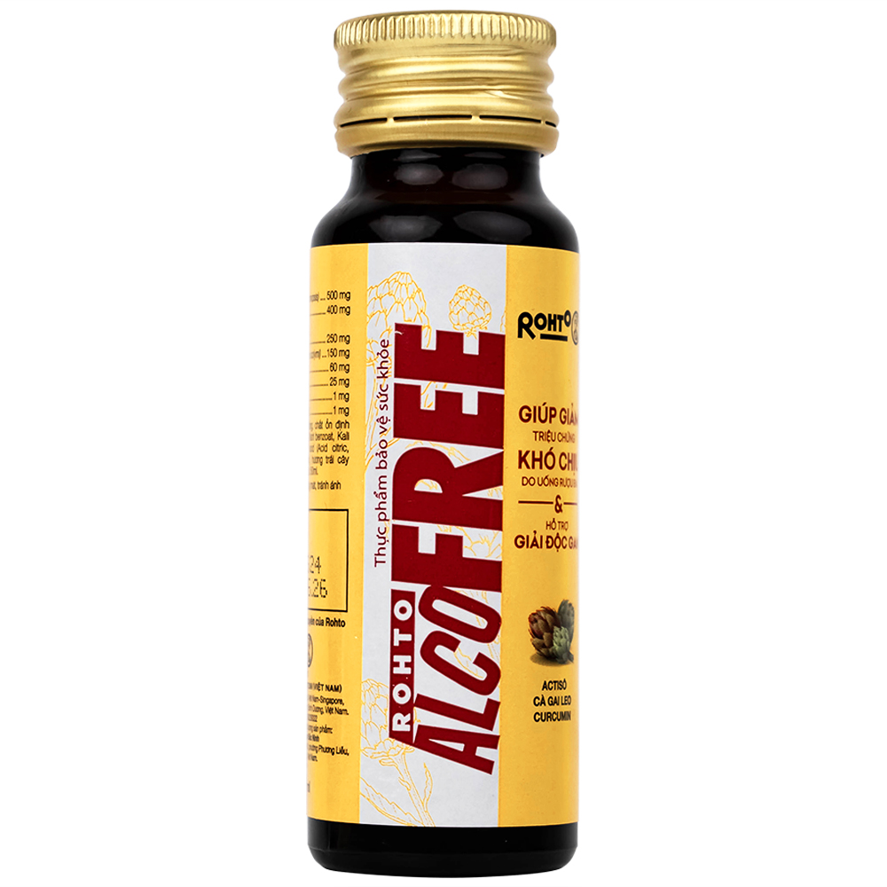 Hỗ trợ hạn chế tác hại của rượu bia Alcofree Rohto (50ml)