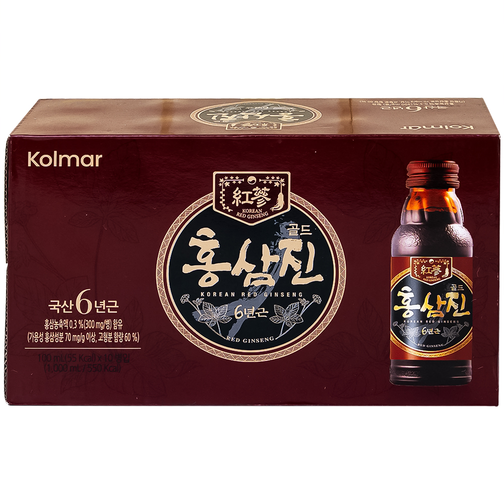 Nước Hồng Sâm Hongsamjin Gold (10 chai x 100ml)