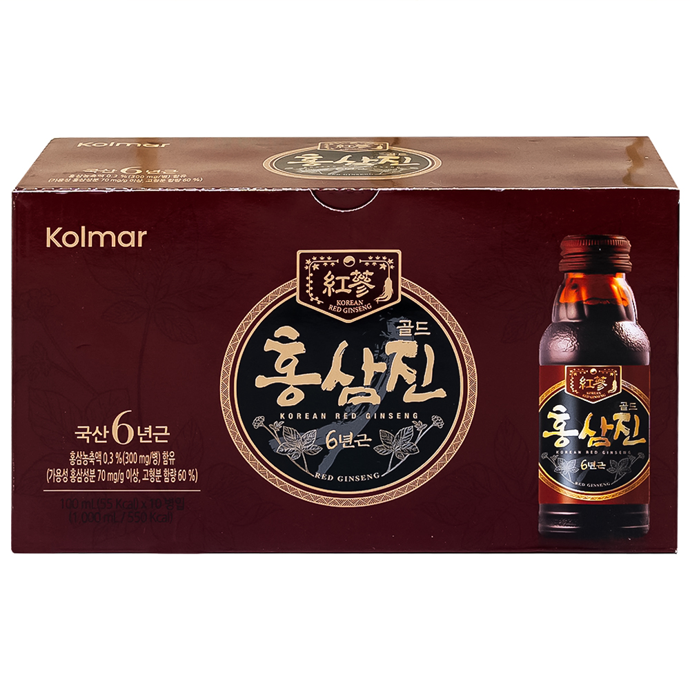 Nước Hồng Sâm Hongsamjin Gold (10 chai x 100ml)