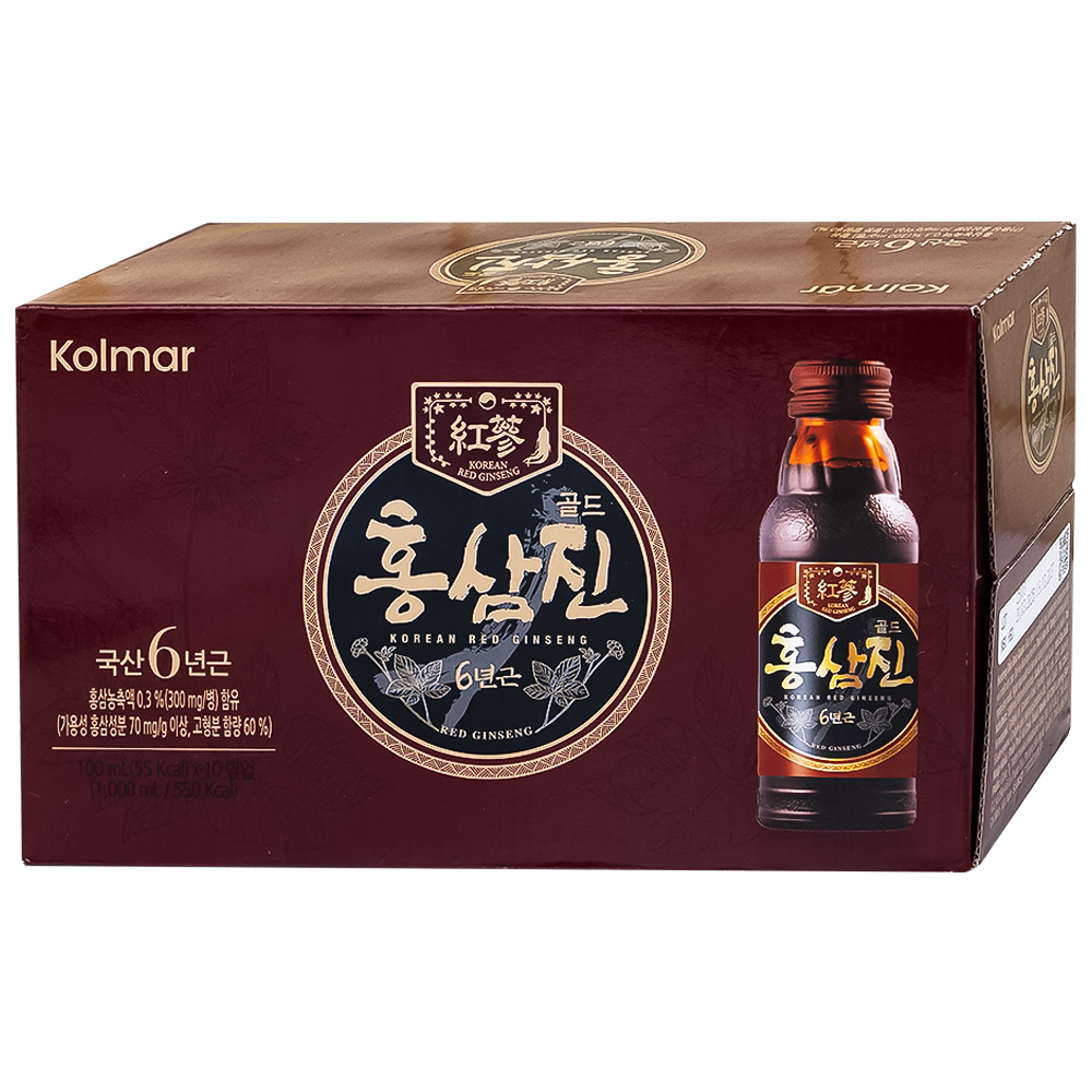 Nước Hồng Sâm Hongsamjin Gold (10 chai x 100ml)