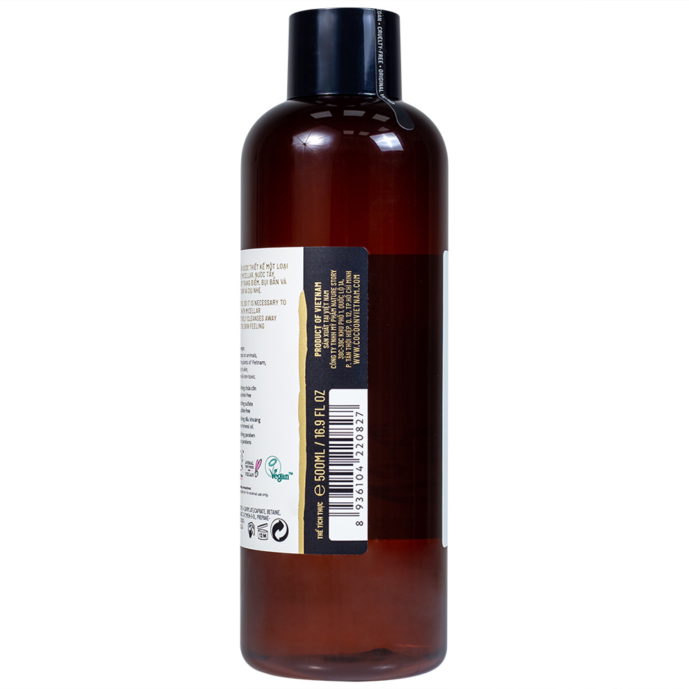 Nước tẩy trang bí đao Cocoon dịu nhẹ và làm sạch sâu (500ml)