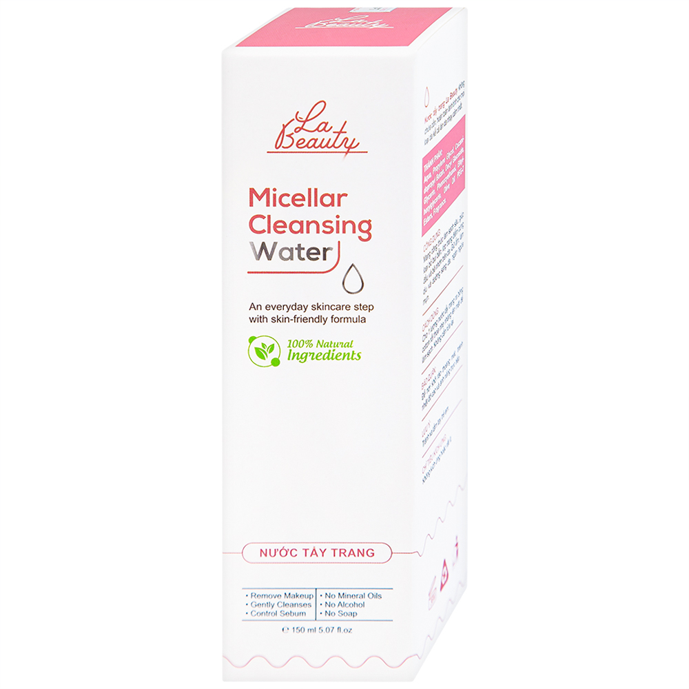 Nước tẩy trang Micellar Cleansing Water La Beauty làm sạch sâu, loại bỏ bụi bẩn (150ml)