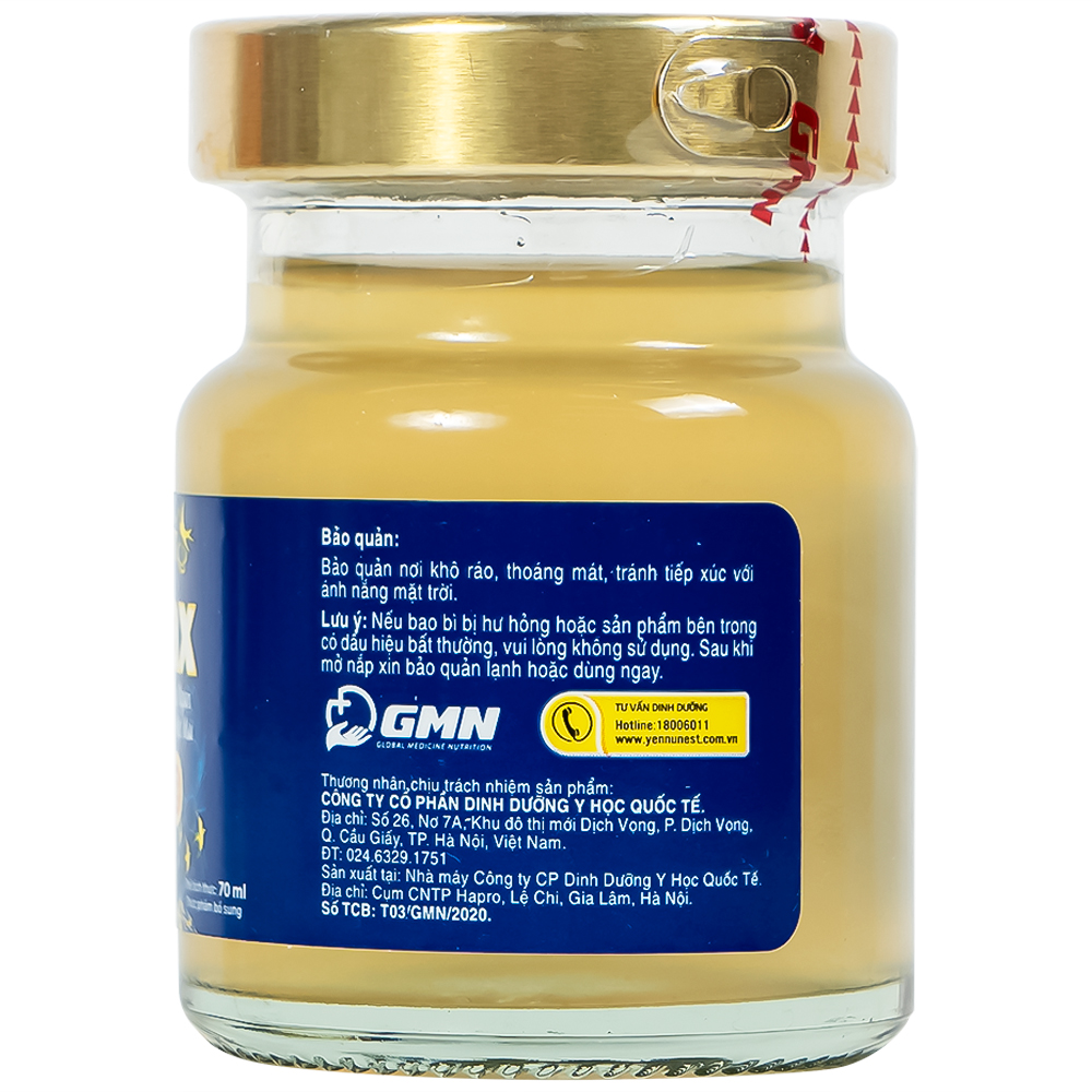 Nước Yến Sào Cao Cấp Nunest Relax - Ngủ Ngon, Giảm Căng Thẳng Mệt Mỏi (6 hũ x 70ml)