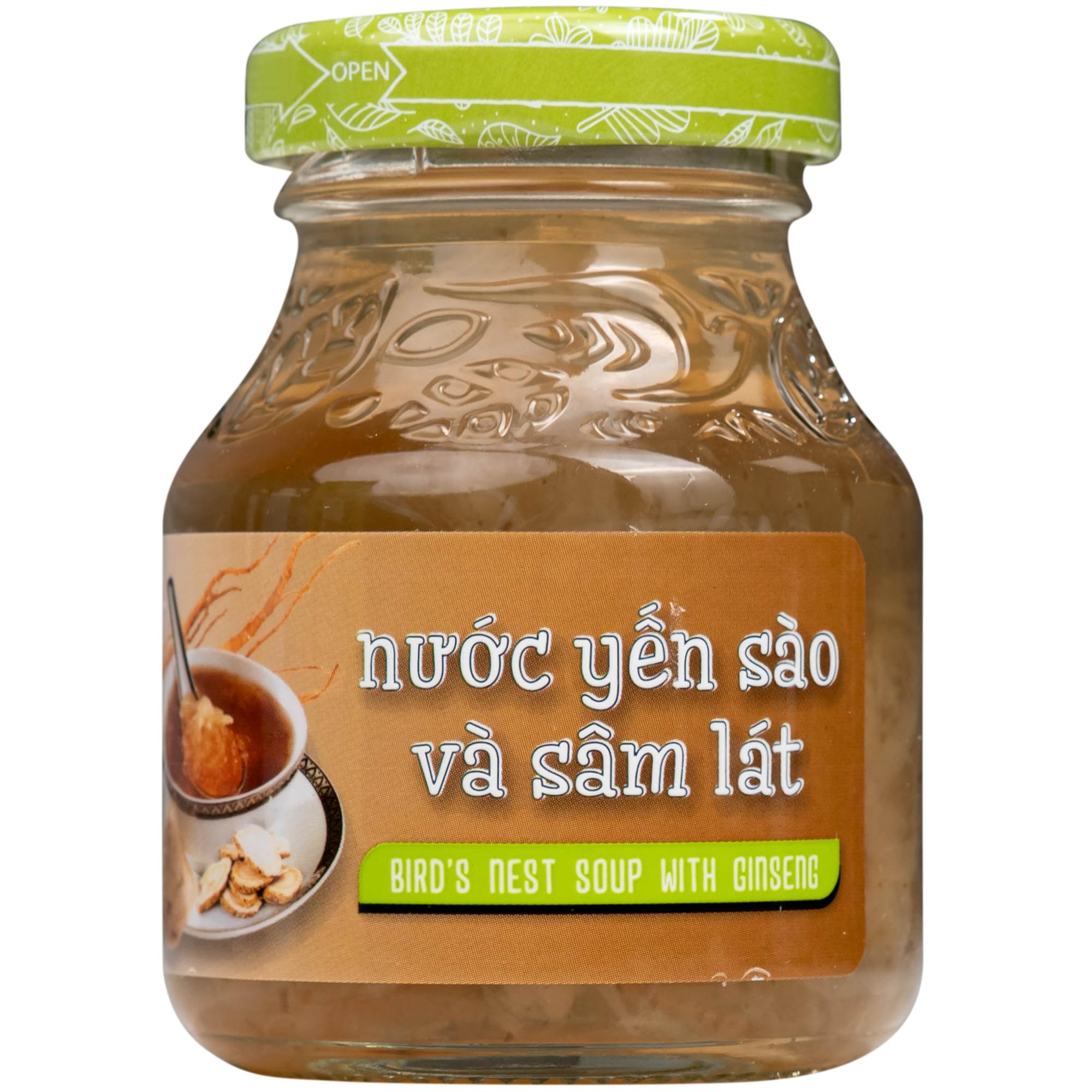 Nước Yến Sào Và Sâm Lát Greenbird (4 hũ x 72g)