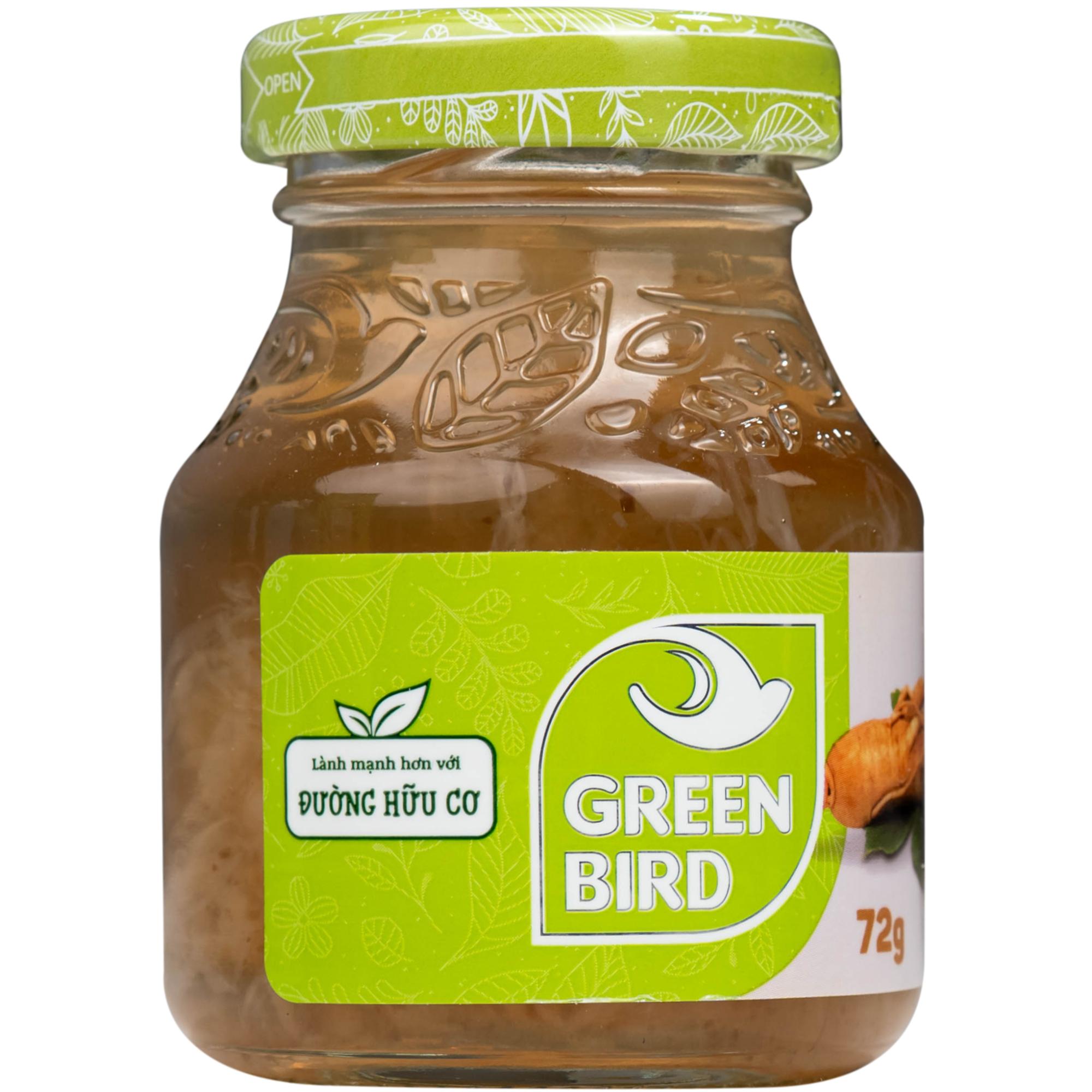 Nước Yến Sào Và Sâm Lát Greenbird (4 hũ x 72g)