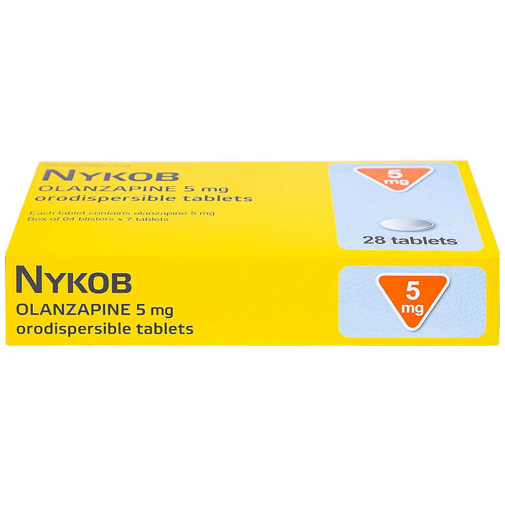 Viên nén Nykob 5mg Genepharm SA điều trị tâm thần phân liệt (4 vỉ x 7 viên)