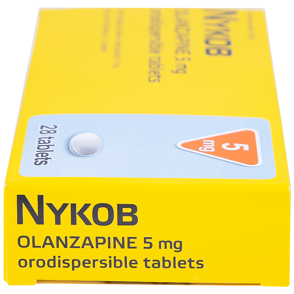 Viên nén Nykob 5mg Genepharm SA điều trị tâm thần phân liệt (4 vỉ x 7 viên)