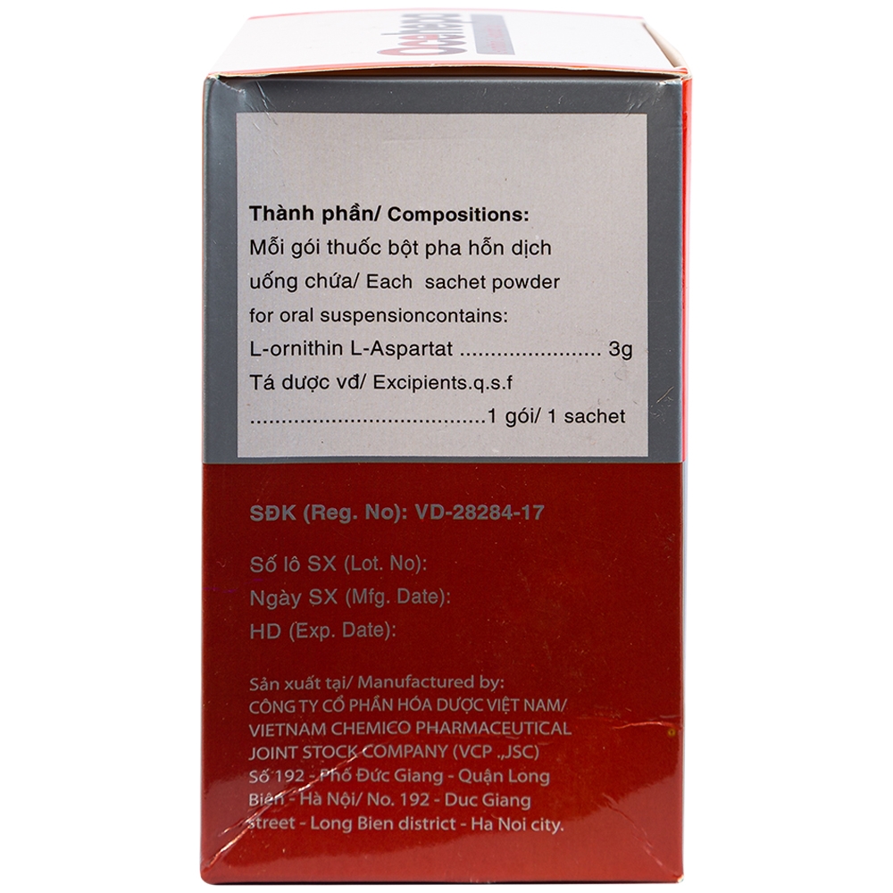 Thuốc bột uống Ocehepa 3g Hóa Dược điều trị các rối loạn chức năng gan (14 gói x 5g)