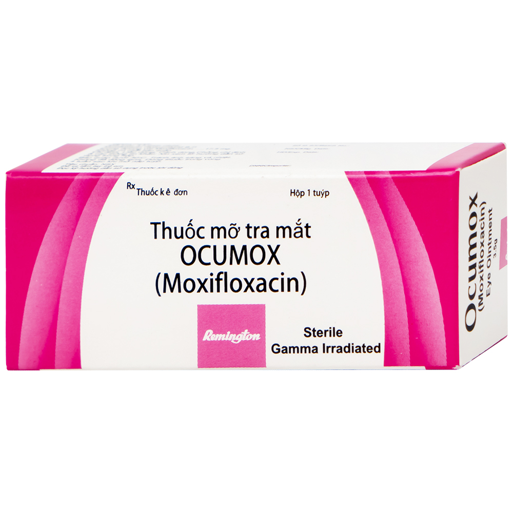 Thuốc mỡ tra mắt Ocumox Remington điều trị viêm kết mạc