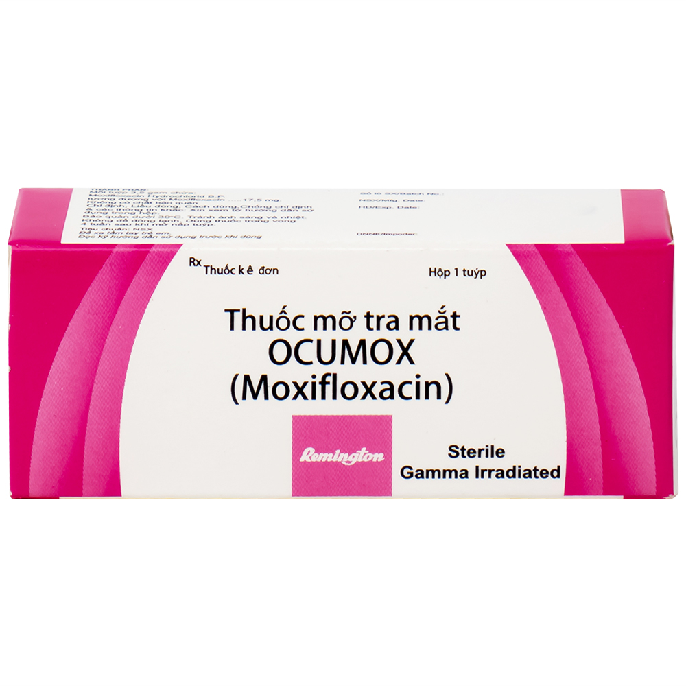 Thuốc mỡ tra mắt Ocumox Remington điều trị viêm kết mạc