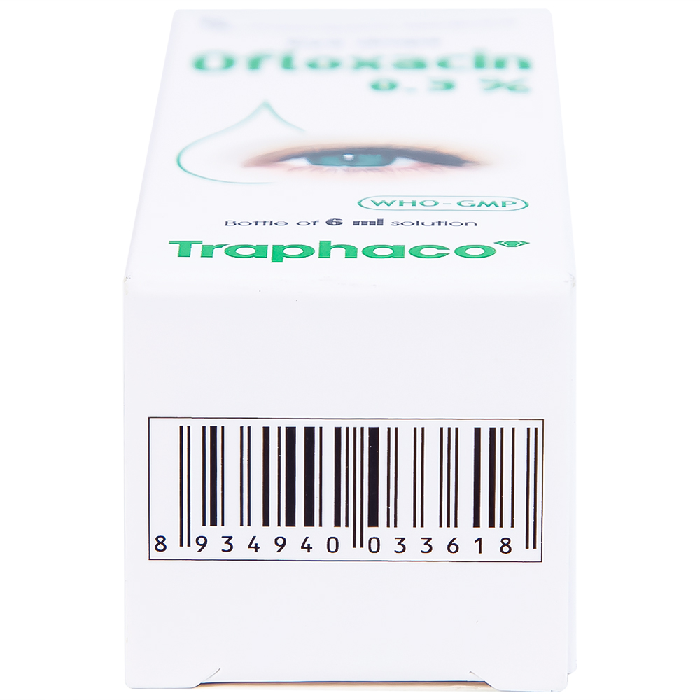 Thuốc nhỏ mắt Ofloxacin 0,3% Traphaco điều trị nhiễm trùng mắt, viêm kết mạc (6ml)