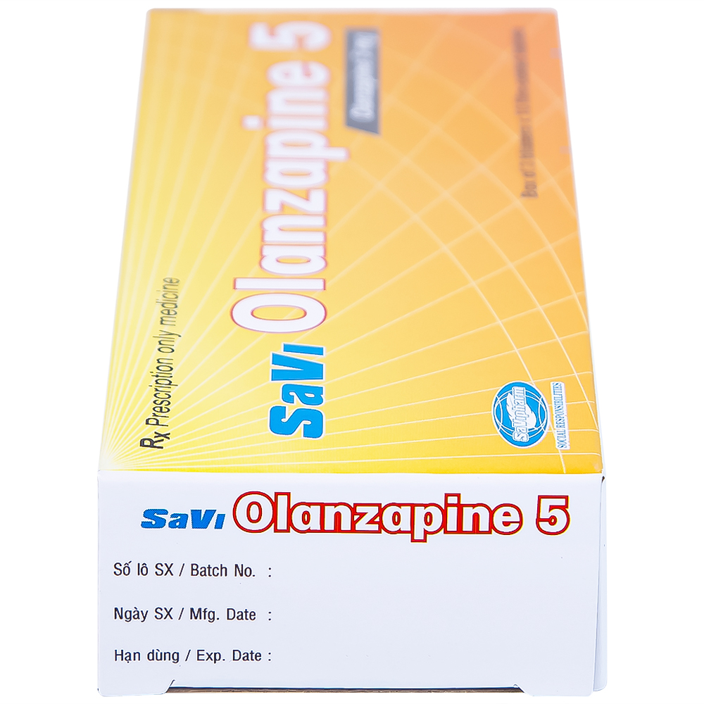 Thuốc Savi Olanzapine 5 điều trị bệnh tâm thần phân liệt (3 vỉ x 10 viên) 
