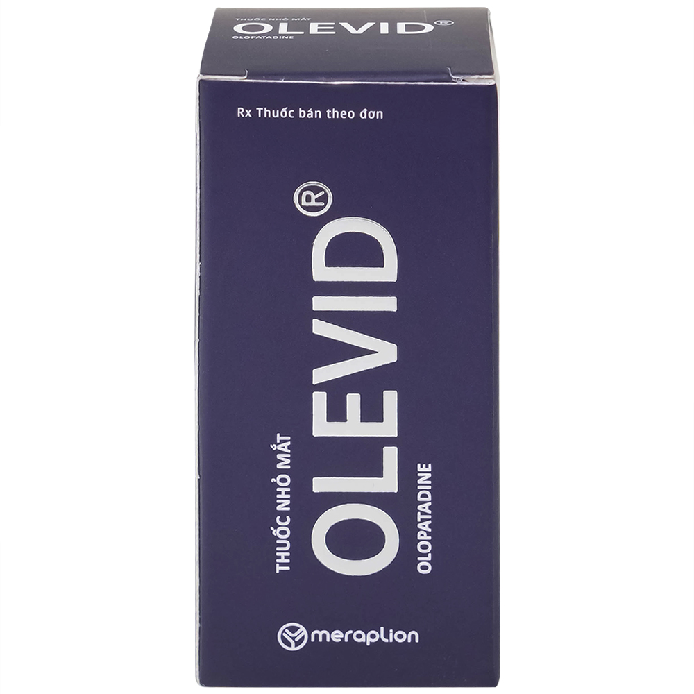 Thuốc nhỏ mắt Olevid Olopatadine 5ml Merap điều trị triệu chứng ngứa mắt của bệnh viêm kết mạc dị ứng