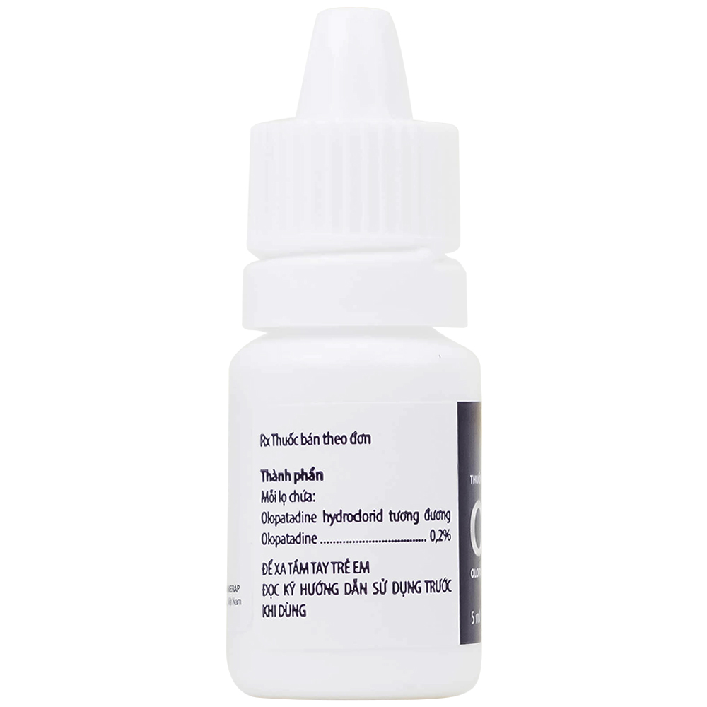 Thuốc nhỏ mắt Olevid Olopatadine 5ml Merap điều trị triệu chứng ngứa mắt của bệnh viêm kết mạc dị ứng