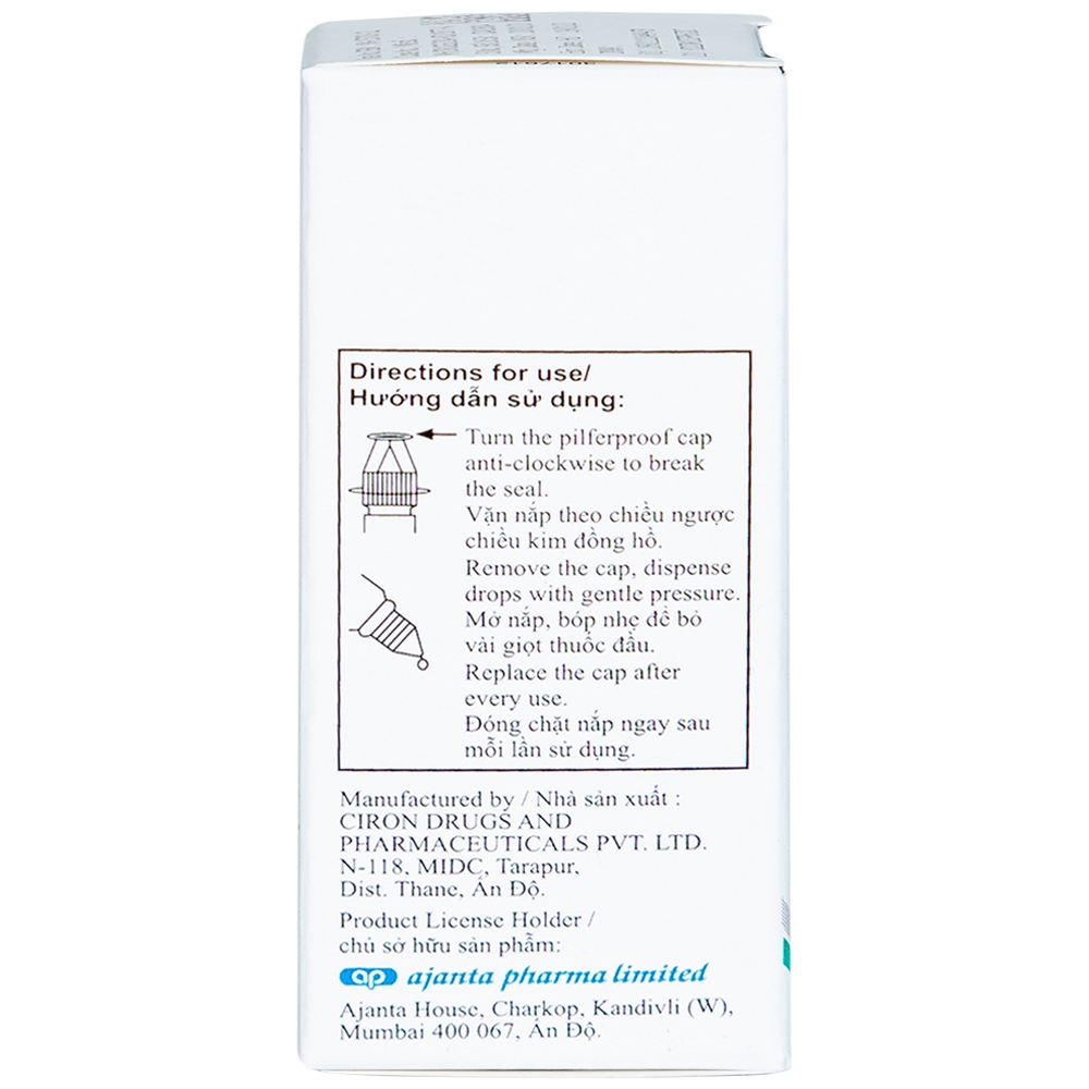 Thuốc nhỏ mắt Olopat OD 0.2% Ajanta điều trị tình trạng ngứa mắt kết hợp với viêm kết mạc dị ứng (3ml)