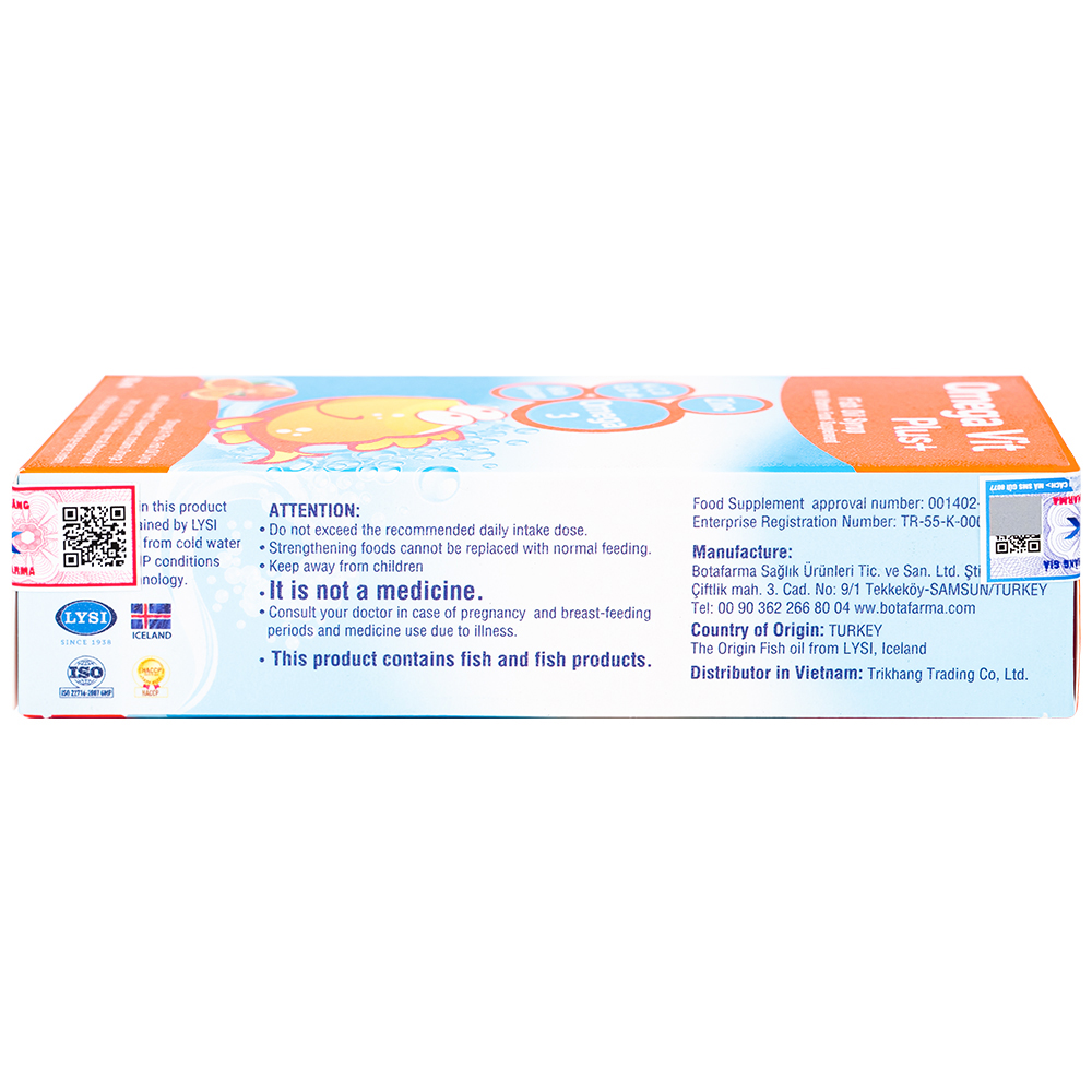 Siro bổ não Omega Vit Plus+ Botafarma (100ml)