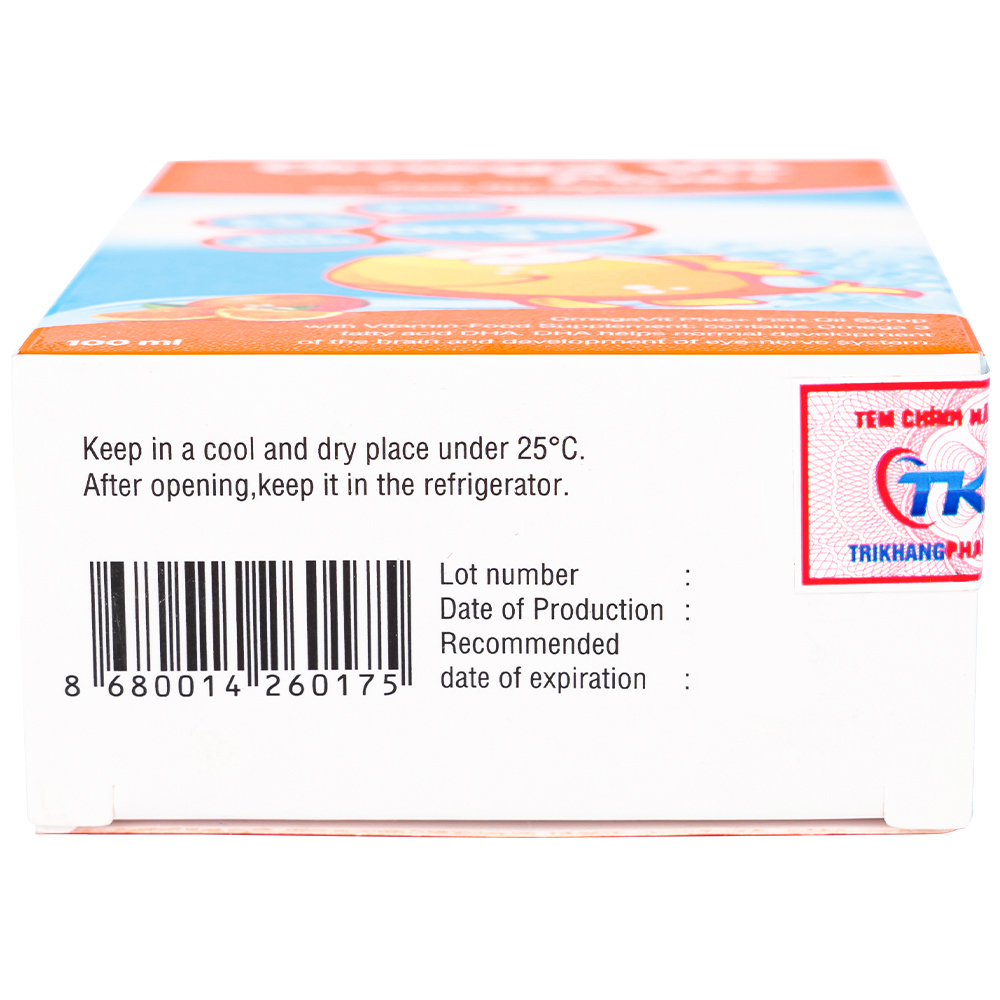 Siro bổ não Omega Vit Plus+ Botafarma (100ml)