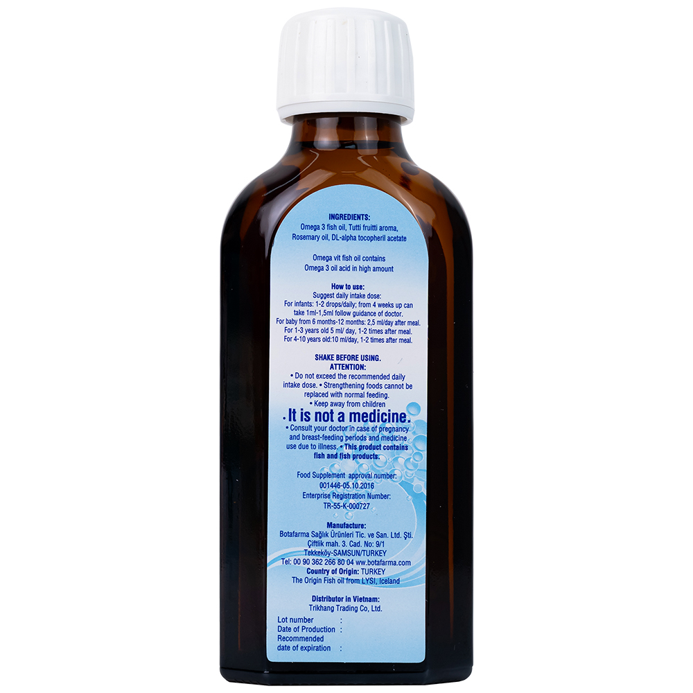 Siro bổ não Omega Vit Botafarma (100ml)