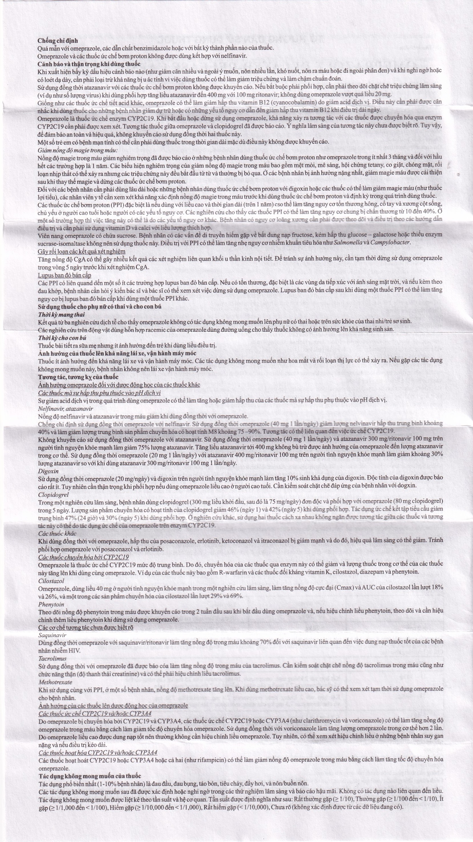 Thuốc Omeprazole 20mg Delayed Release Brawn điều trị loét dạ dày tá tràng (10 vỉ x 10 viên)