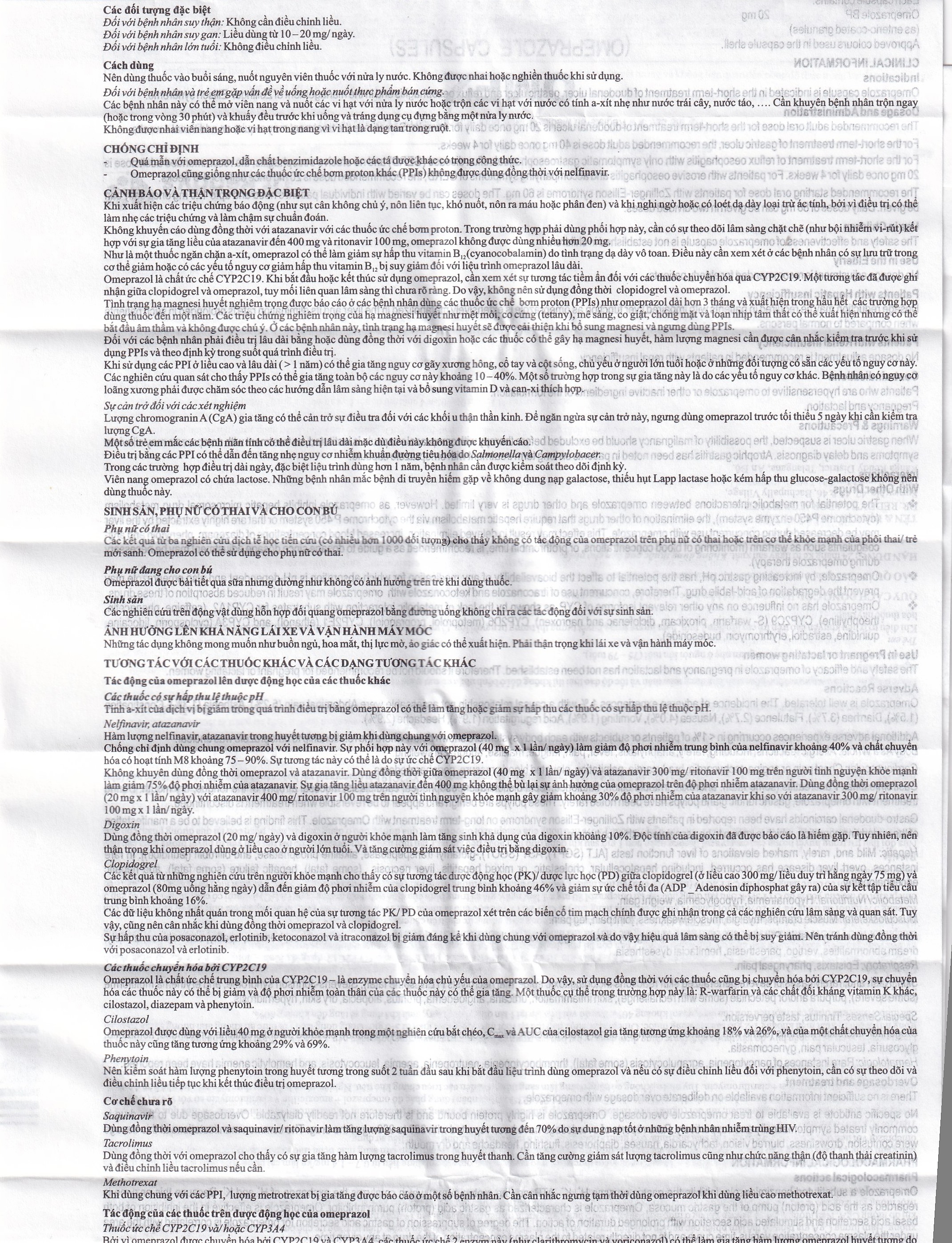 Viên nang cứng Omez 20mg Dr.Reddy's điều trị và dự phòng tái phát loét tá tràng (2 vỉ x 10 viên)