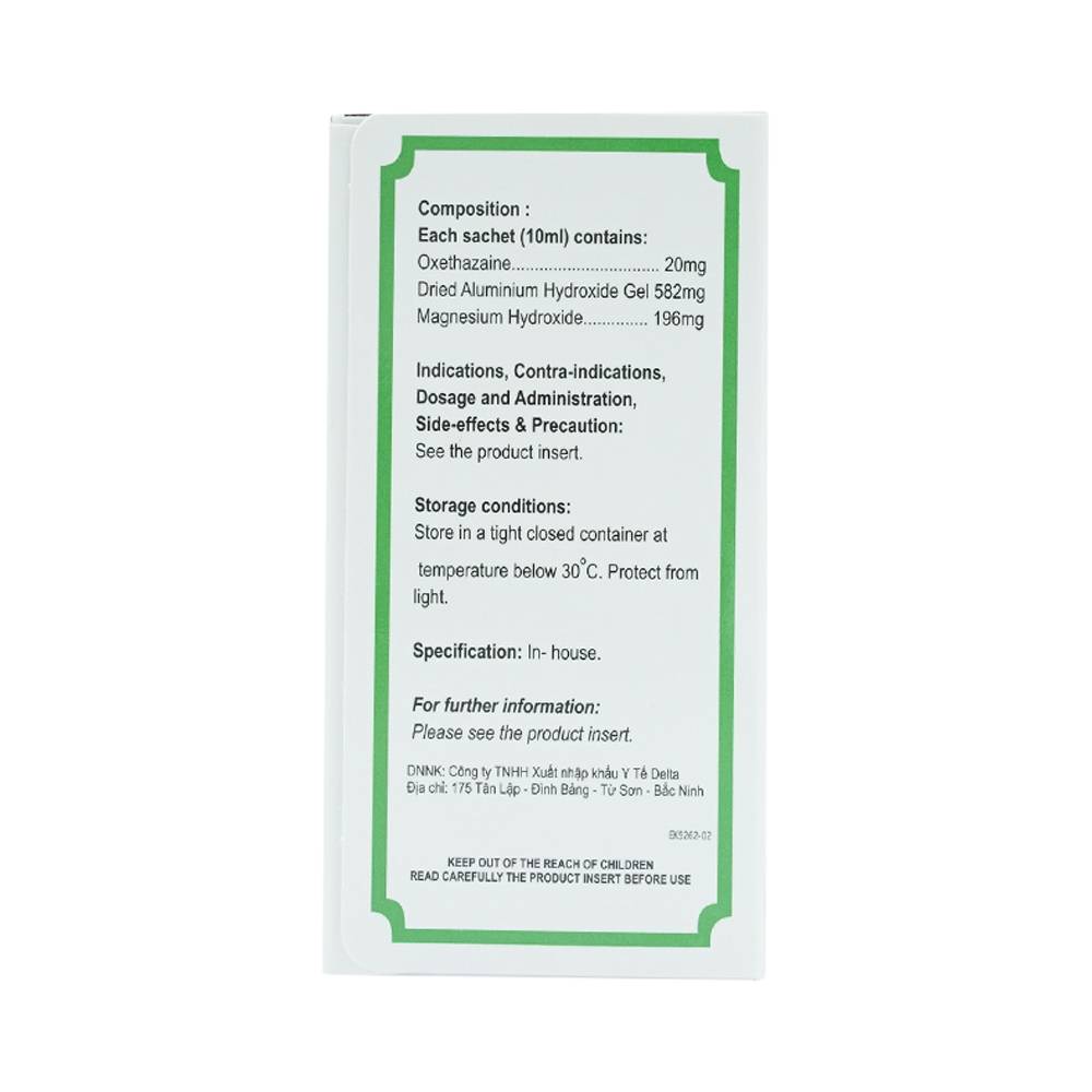 Hỗn dịch uống Onsmix Suspension Huons giảm acid dạ dày, chứng ợ nóng (20 gói x 10ml)