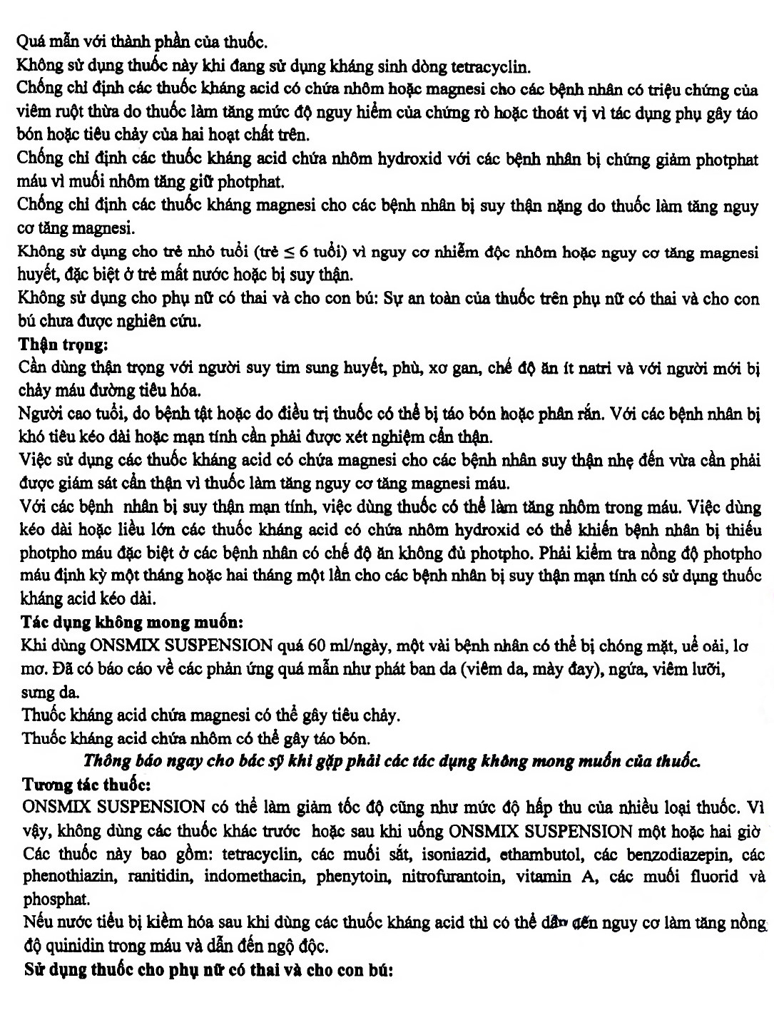 Hỗn dịch uống Onsmix Suspension Huons giảm acid dạ dày, chứng ợ nóng (20 gói x 10ml)