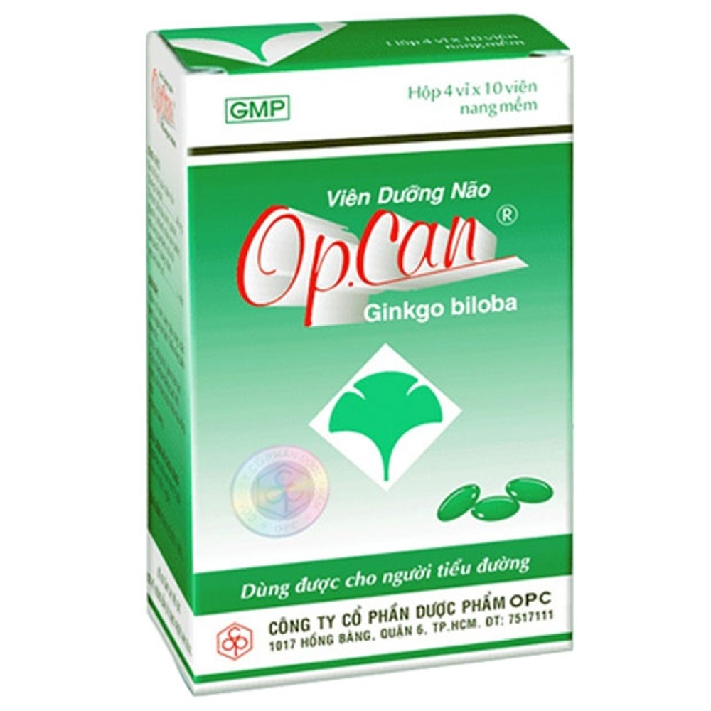 Viên dưỡng não OP.Can OPC điều trị giảm trí nhớ, kém tập trung (4 vỉ x 10 viên) 