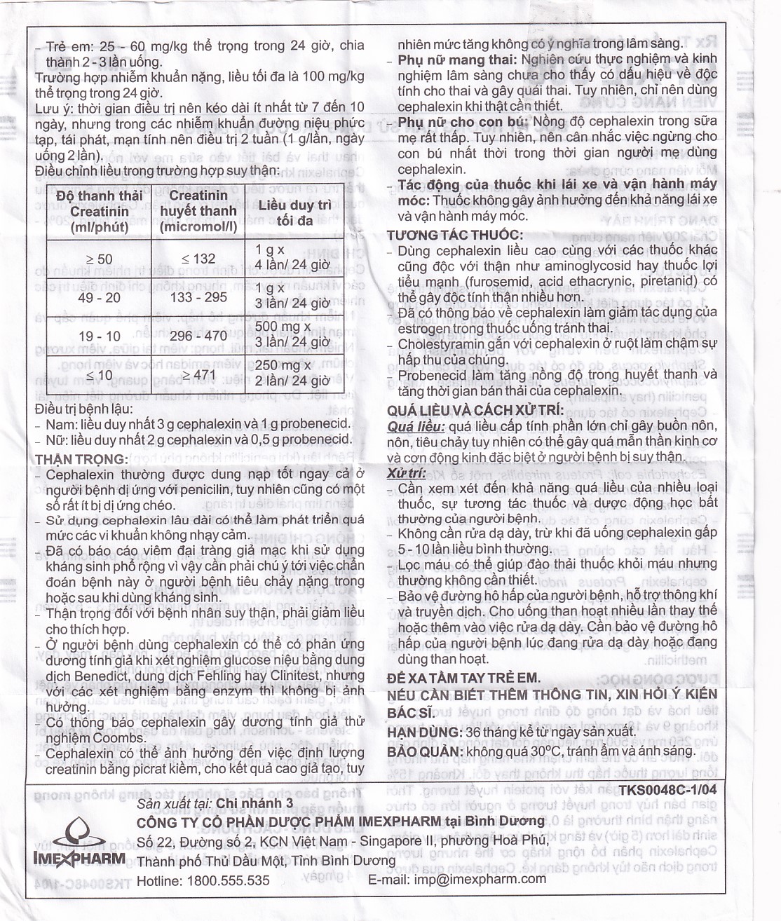 Thuốc OPXIL 500 Imexpharm điều trị các tình trạng nhiễm khuẩn do các vi khuẩn nhạy cảm (200 viên)