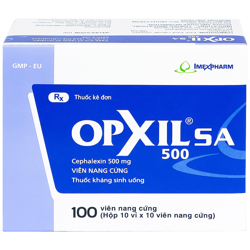 Thuốc OPXIL SA 500 Imexpharm điều trị các nhiễm khuẩn do các vi khuẩn nhạy cảm (10 vỉ x 10 viên)