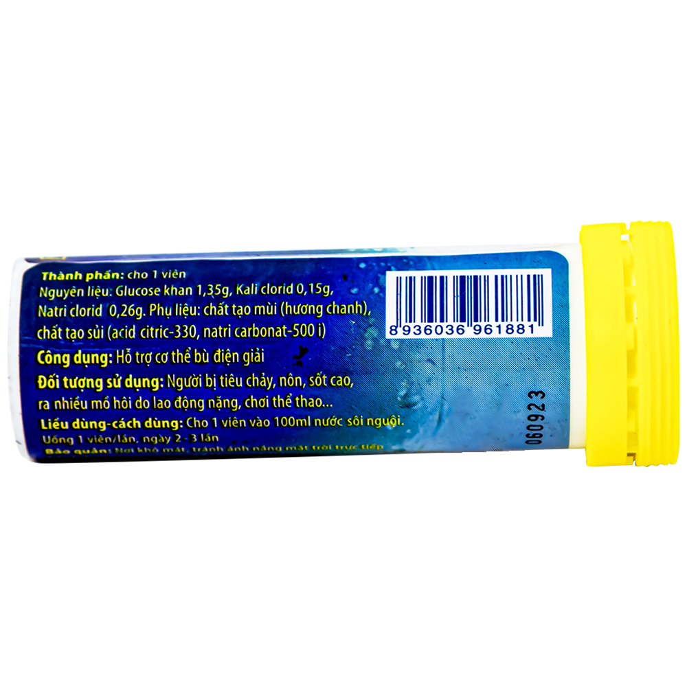 Viên sủi giúp bù chất điện giải Oresol Pluz Hadiphar (10 viên)