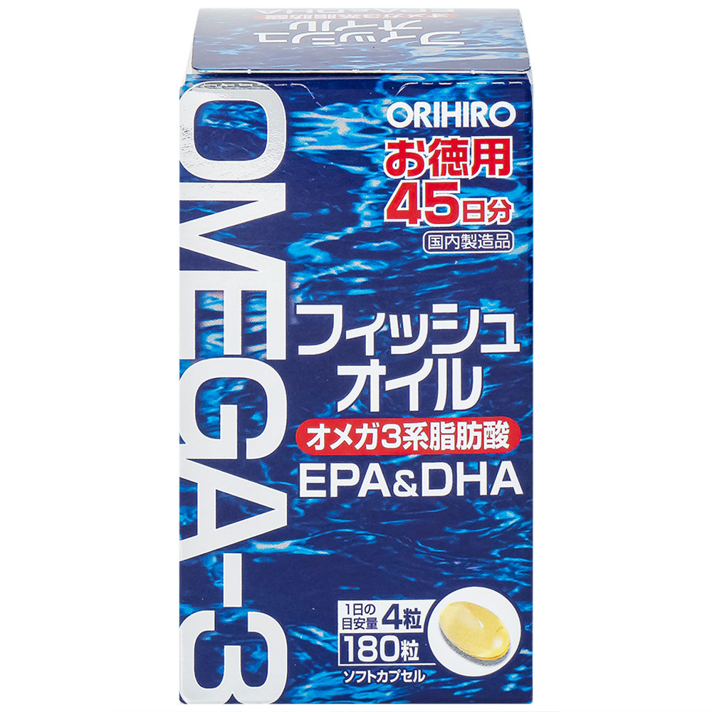 Viên uống hỗ trợ cho não bộ và thị lực Orihiro Fish Oil (180 viên)