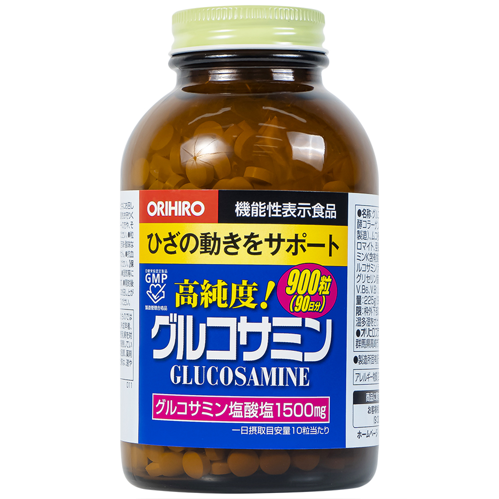 Viên uống hỗ trợ làm trơn ổ khớp hạn chế lão hóa khớp Orihiro Glucosamine (900 viên)