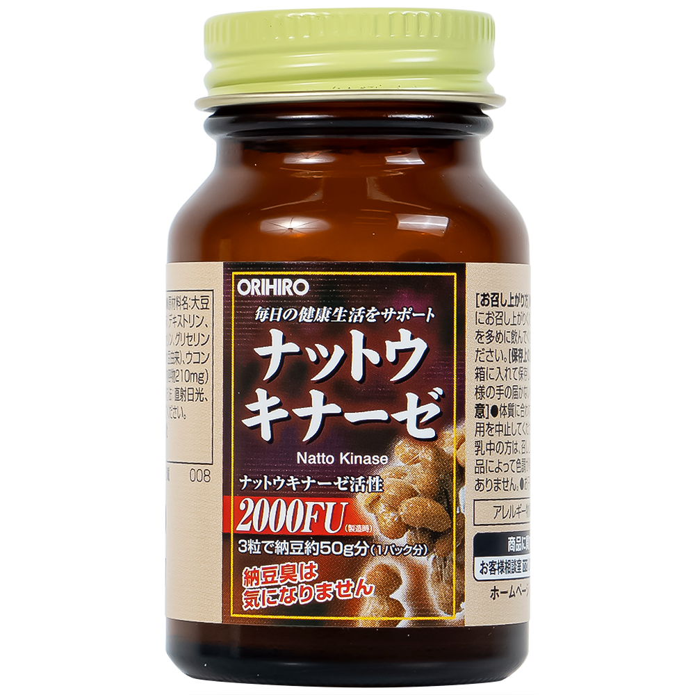 Viên uống hỗ trợ giảm nguy cơ huyết khối Orihiro Nattokinase (60 viên)